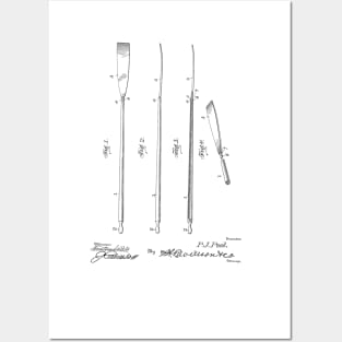 Boat Oar Vintage Patent Hand Drawing Posters and Art